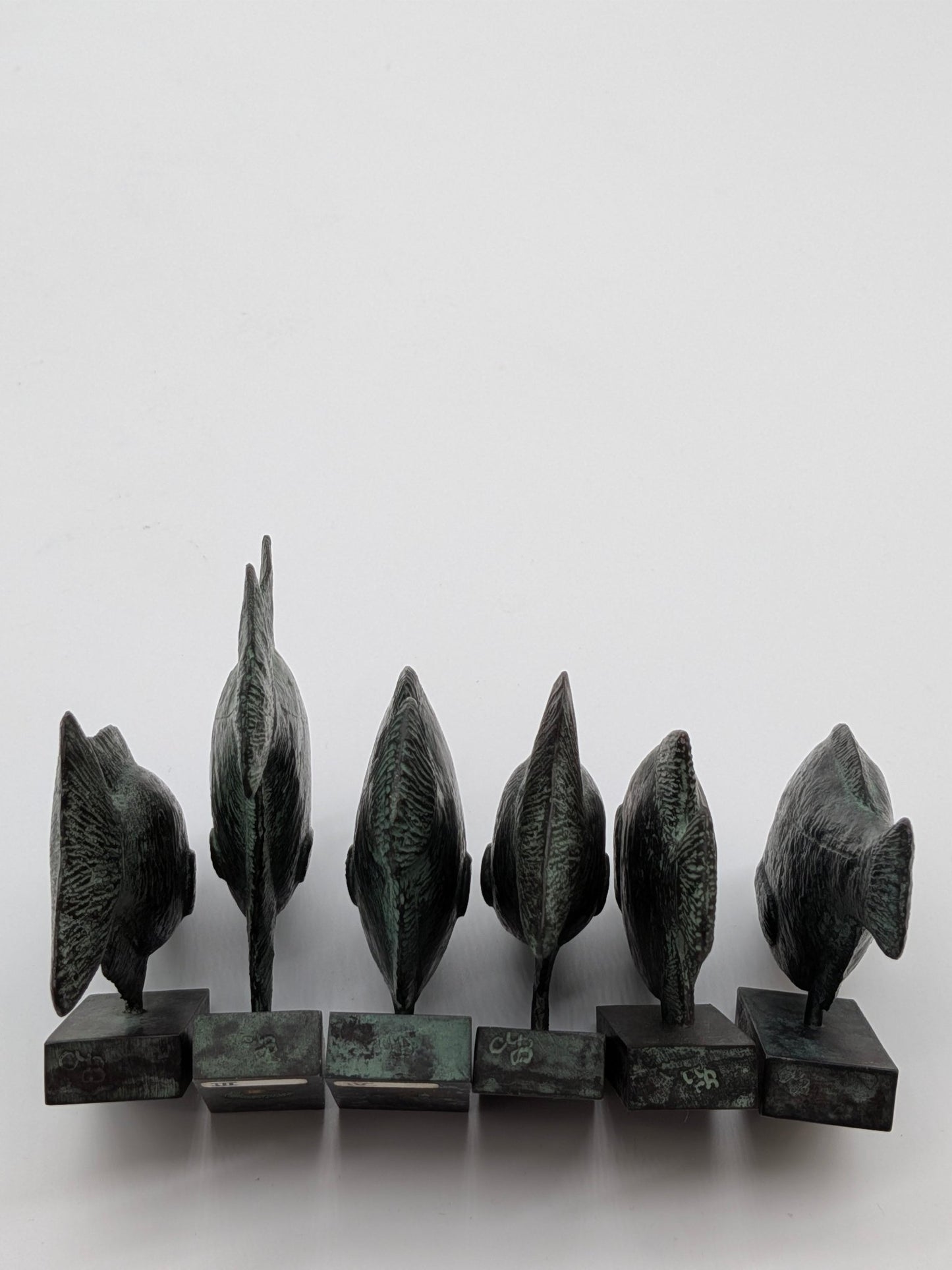 Karin Beek - Complete set van 6 visjes (alle visjes zijn gesigneerd)