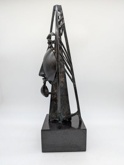 Fons Bemelmans - Abstract gezicht op sokkel - Holland Heritage Gallery