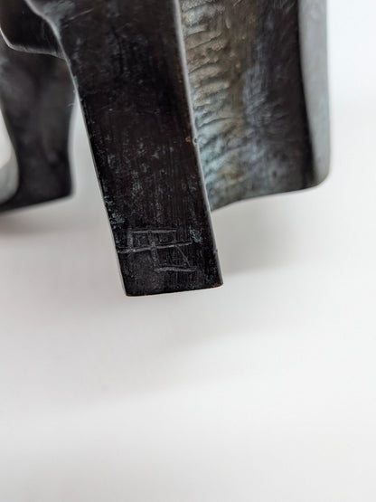 Fons Bemelmans - Gezin 1 beeld van vader en 1 van moeder met kind - Holland Heritage Gallery