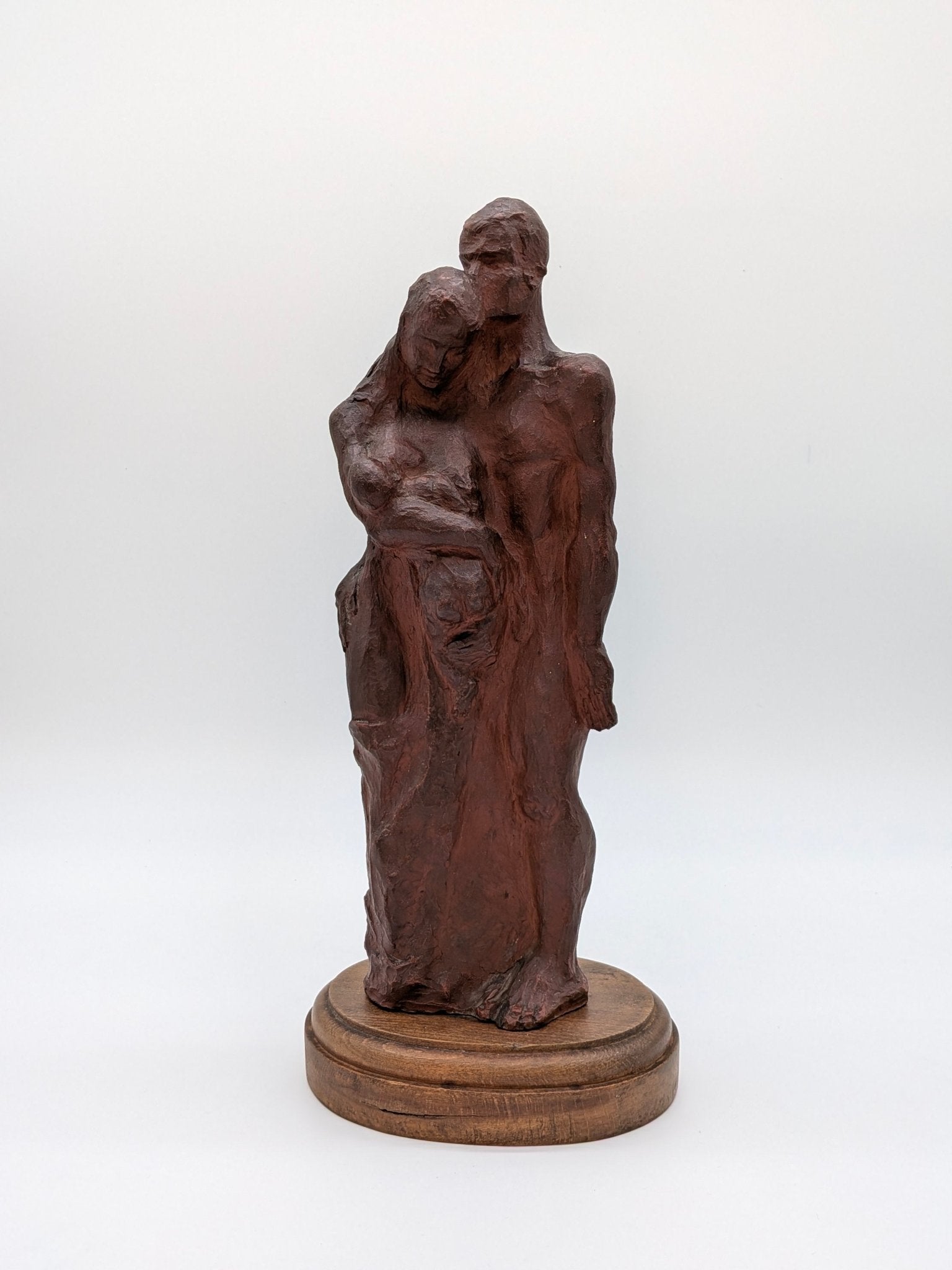 Jan Grégoire - Gezin brons sculptuur