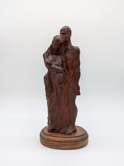 Jan Grégoire - Gezin brons sculptuur