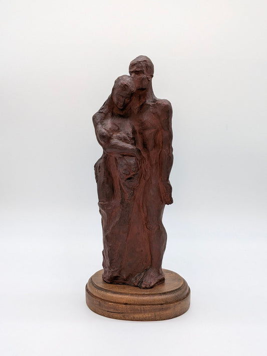 Jan Grégoire - Gezin brons sculptuur