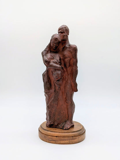 Jan Grégoire - Gezin brons sculptuur