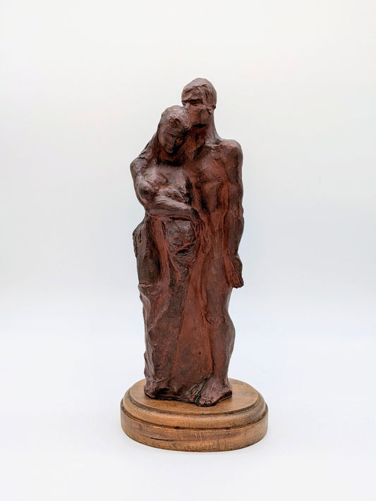 Jan Grégoire - Gezin brons sculptuur