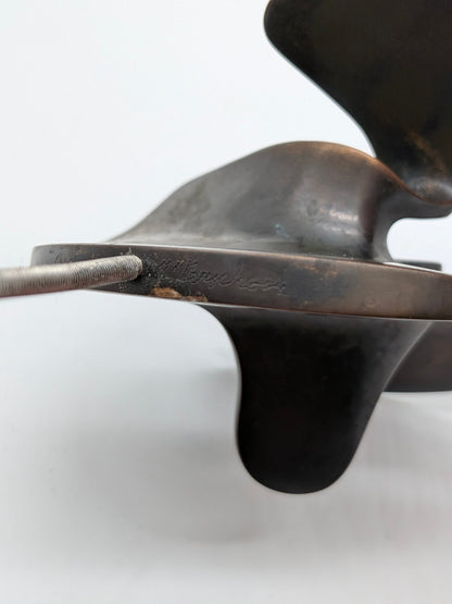 Jan Verschoor - Abstract gepatineerd op sokkel (2000)