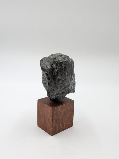 Nynke Schepers - "Wenja" klein portret vrouw (1990) - Brons