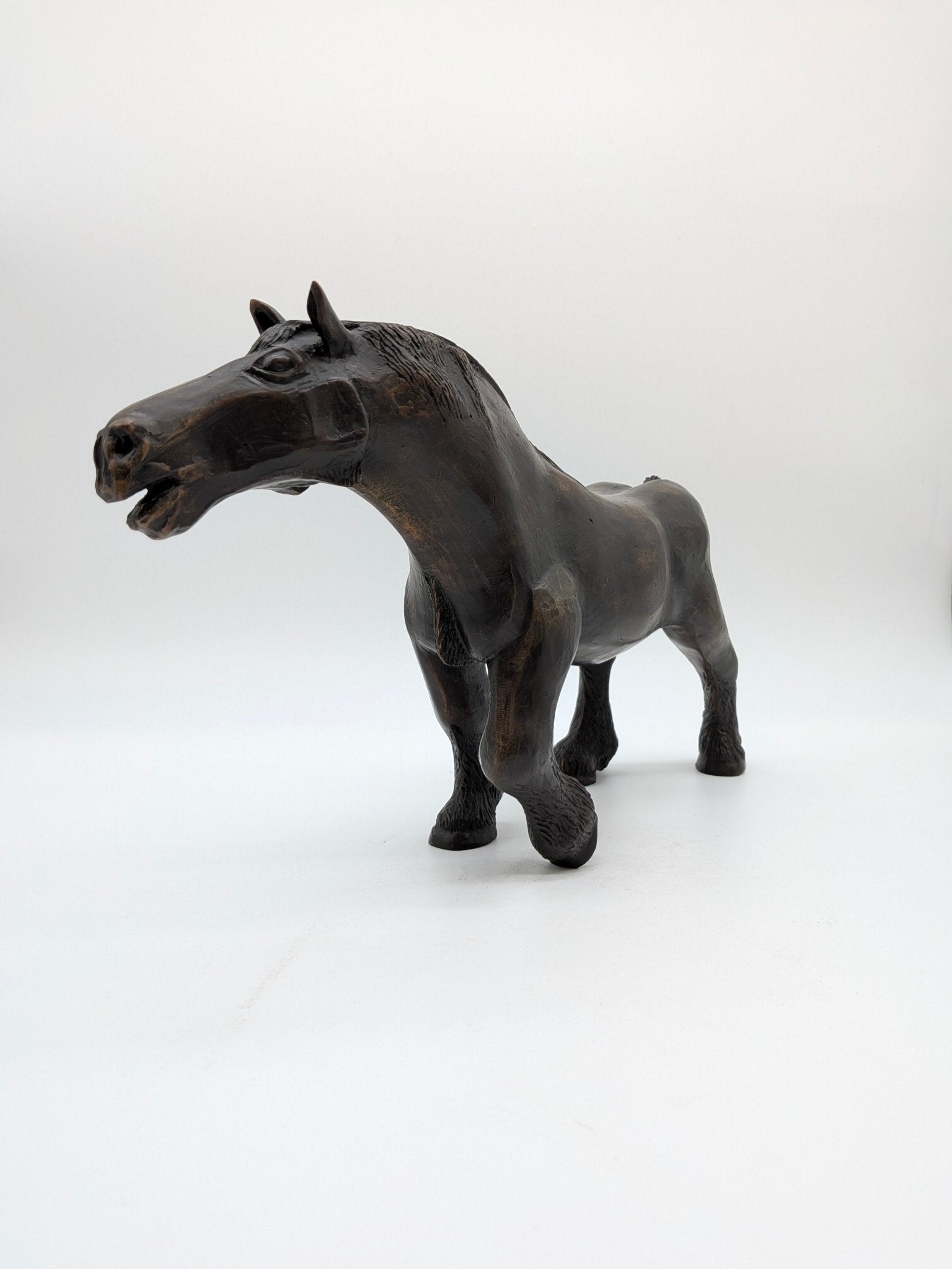 Onbekend signatuur - Brons beeld Paard "Rudur" (8/8)