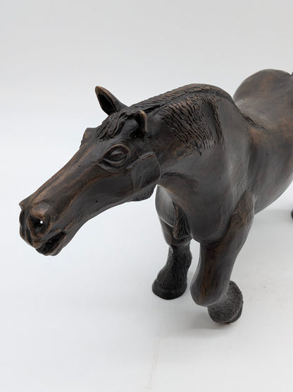 Onbekend signatuur - Brons beeld Paard "Rudur" (8/8)