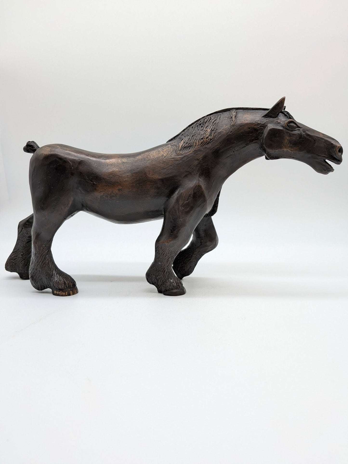 Onbekend signatuur - Brons beeld Paard "Rudur" (8/8)