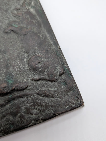 Adri van Rooijen - Brons reliëf Adam en Eva