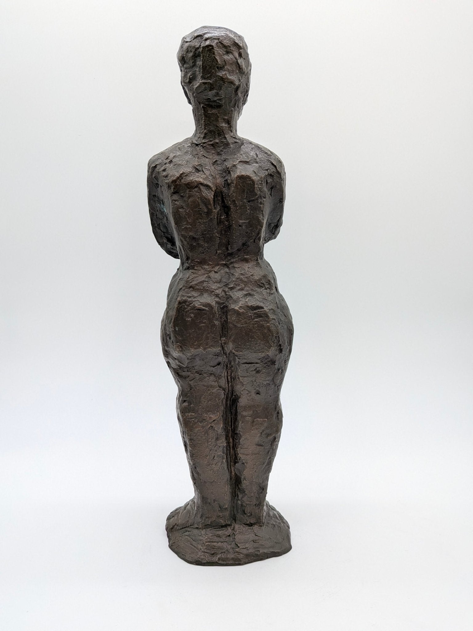 Ybe van der Wielen - Brons staand vrouwelijk naakt (ca 1960)