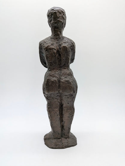 Ybe van der Wielen - Brons staand vrouwelijk naakt (ca 1960)